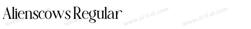 Alienscows Regular字体转换